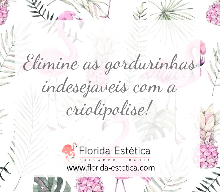 Elimine as gordurinhas indesejaveis com a criolipolise!