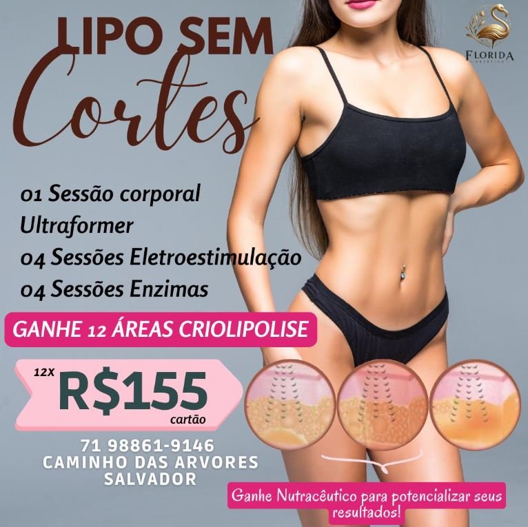 Criolipólise Salvador Preço R$150 x 12